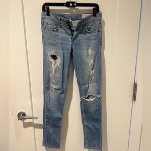 Rag & Bone Ripped Low Waist Jeans